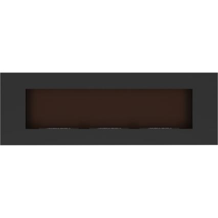 Kratki - Chimenea BIO empotrada 40x120 cm 3x1,1kW negro