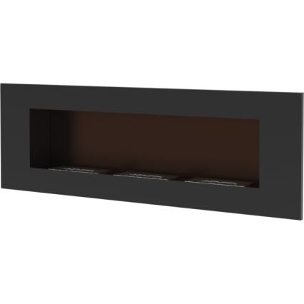 Kratki - Chimenea BIO empotrada 40x120 cm 3x1,1kW negro
