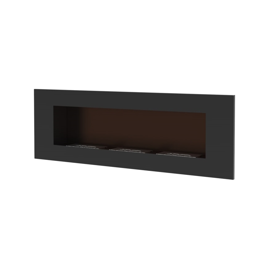 Kratki - Chimenea BIO empotrada 40x120 cm 3x1,1kW negro