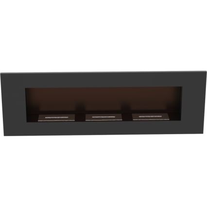 Kratki - Chimenea BIO empotrada 40x120 cm 3x1,1kW negro