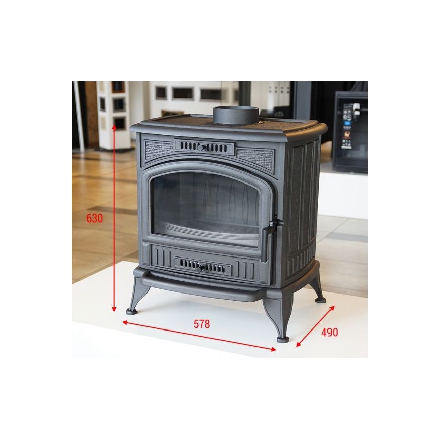 Kratki - Chimenea de hierro fundido 8kW 150mm
