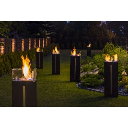 Kratki - Chimenea BIO 113,6x35,9 cm 2kW negro