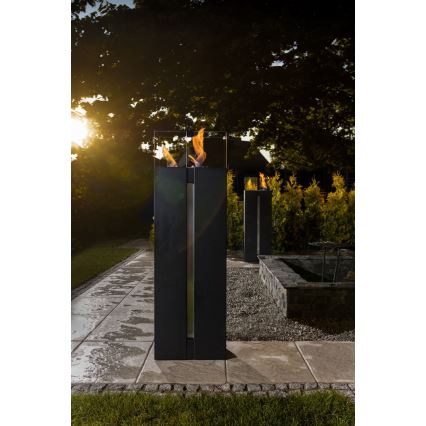 Kratki - Chimenea BIO 113,6x35,9 cm 2kW negro