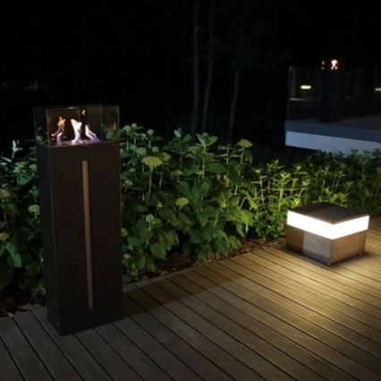 Kratki - Chimenea BIO 113,6x35,9 cm 2kW negro