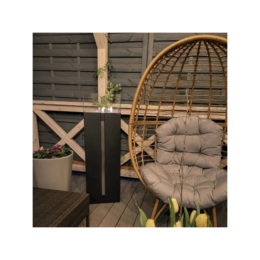 Kratki - Chimenea BIO 113,6x35,9 cm 2kW negro