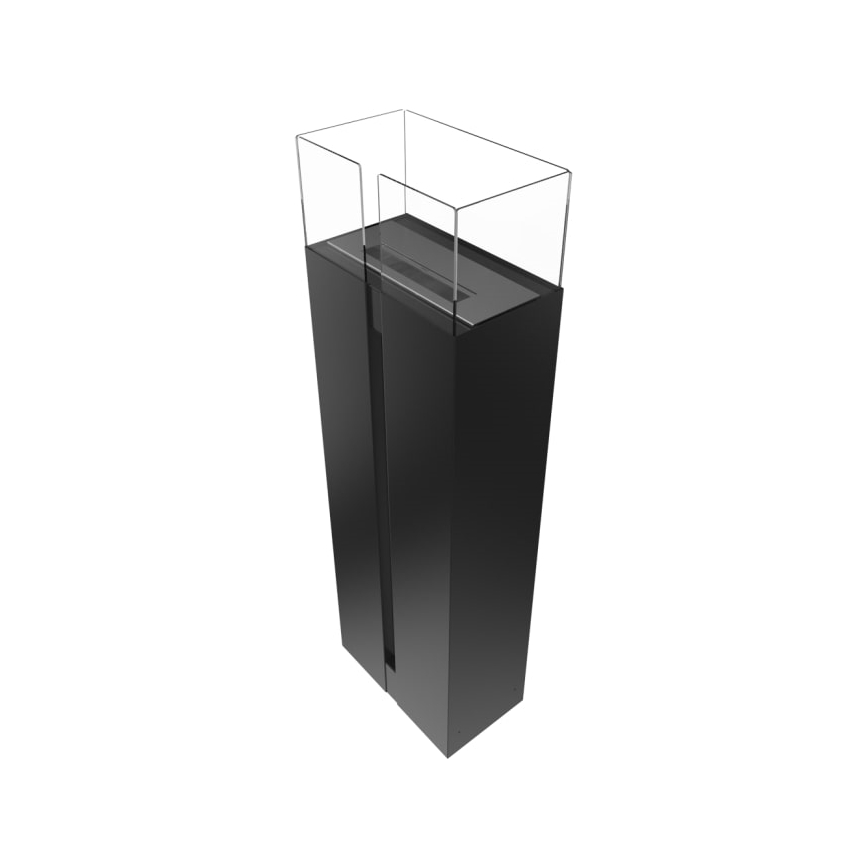 Kratki - Chimenea BIO 113,6x35,9 cm 2kW negro