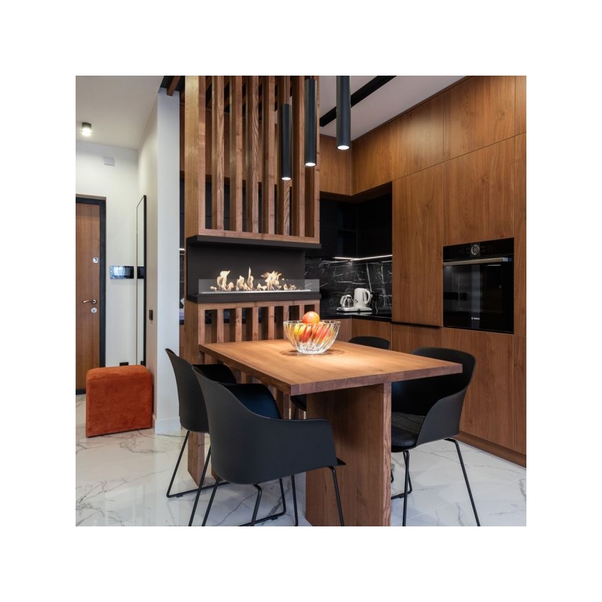 Kratki - Chimenea BIO empotrable 50x100 cm 7kW negro