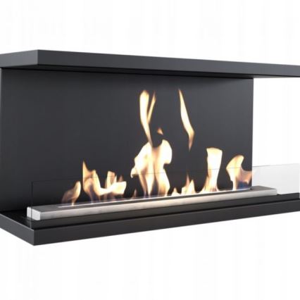 Kratki - Chimenea BIO empotrable 50x100 cm 7kW negro