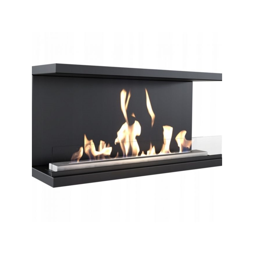 Kratki - Chimenea BIO empotrable 50x100 cm 7kW negro