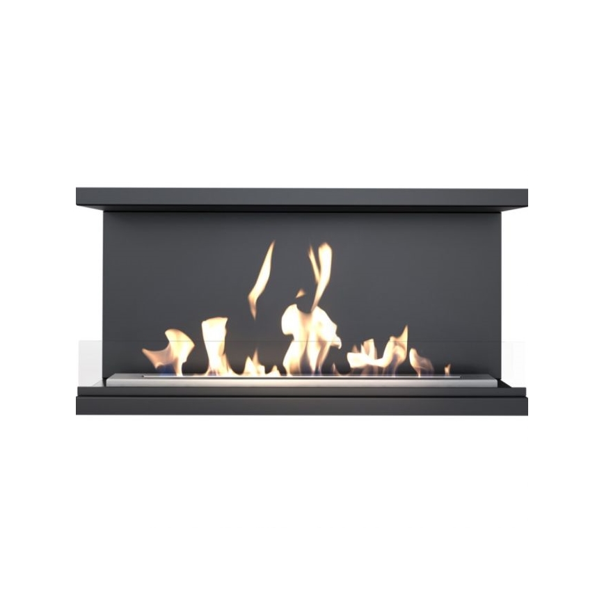 Kratki - Chimenea BIO empotrable 50x100 cm 7kW negro