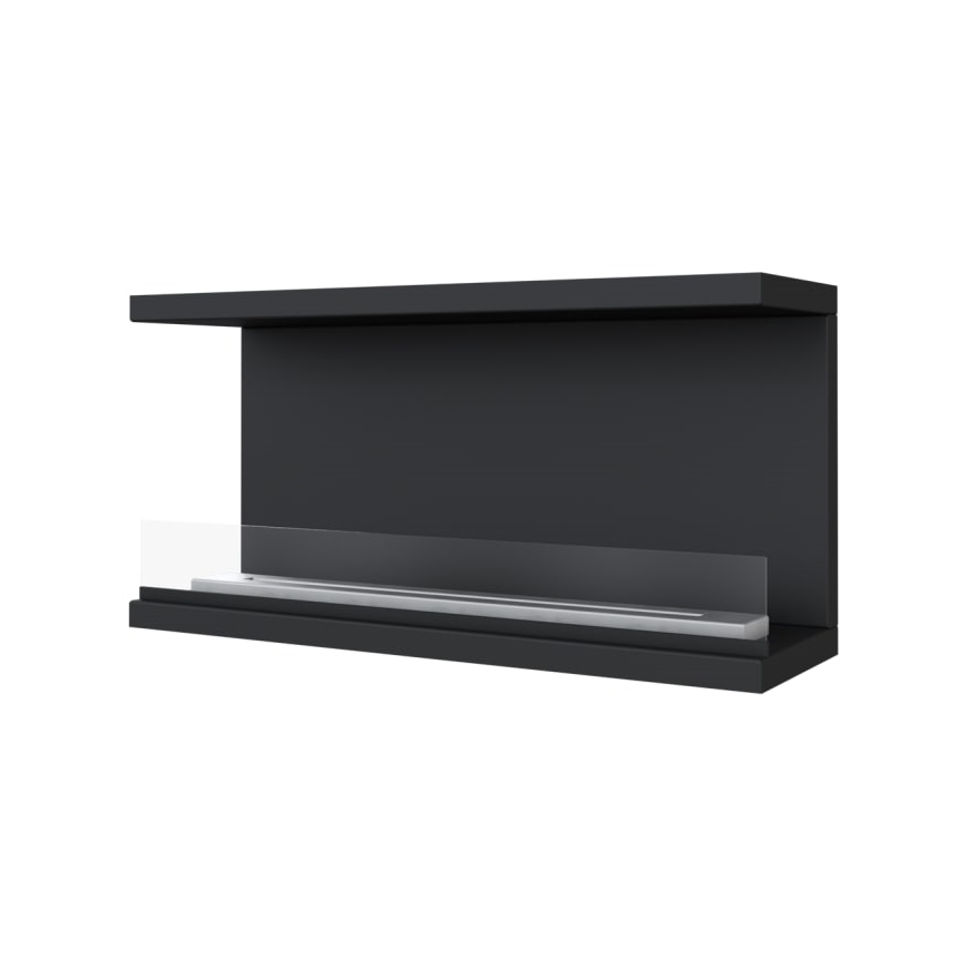 Kratki - Chimenea BIO empotrable 50x100 cm 7kW negro
