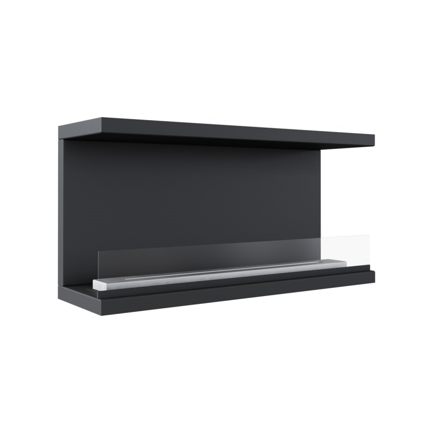 Kratki - Chimenea BIO empotrable 50x100 cm 7kW negro