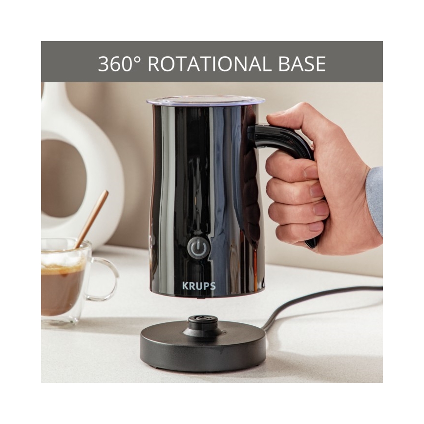 Krups - Espumador de leche 300ml negro