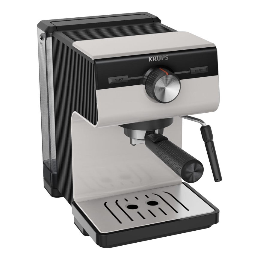 Krups - Máquina de café de palanca para dos tazas AUTHENTIC 1450W/230V gris
