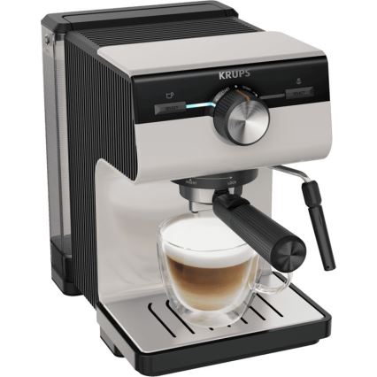 Krups - Máquina de café de palanca para dos tazas AUTHENTIC 1450W/230V gris