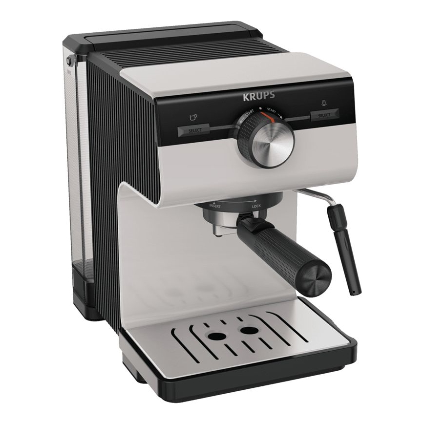 Krups - Máquina de café de palanca para dos tazas AUTHENTIC 1450W/230V gris