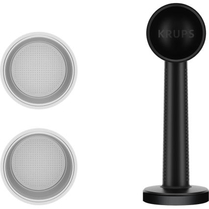 Krups - Máquina de café de palanca para dos tazas AUTHENTIC 1450W/230V gris