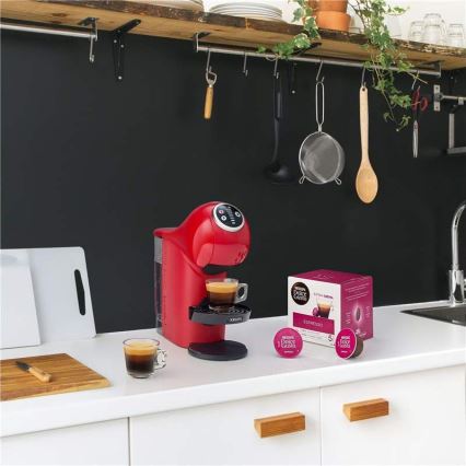 Krups - Máquina de café en cápsulas NESCAFÉ DOLCE GUSTO GENIO S PLUS 1500W rojo