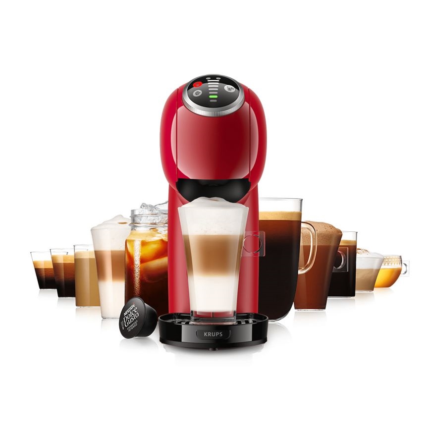 Krups - Máquina de café en cápsulas NESCAFÉ DOLCE GUSTO GENIO S PLUS 1500W rojo