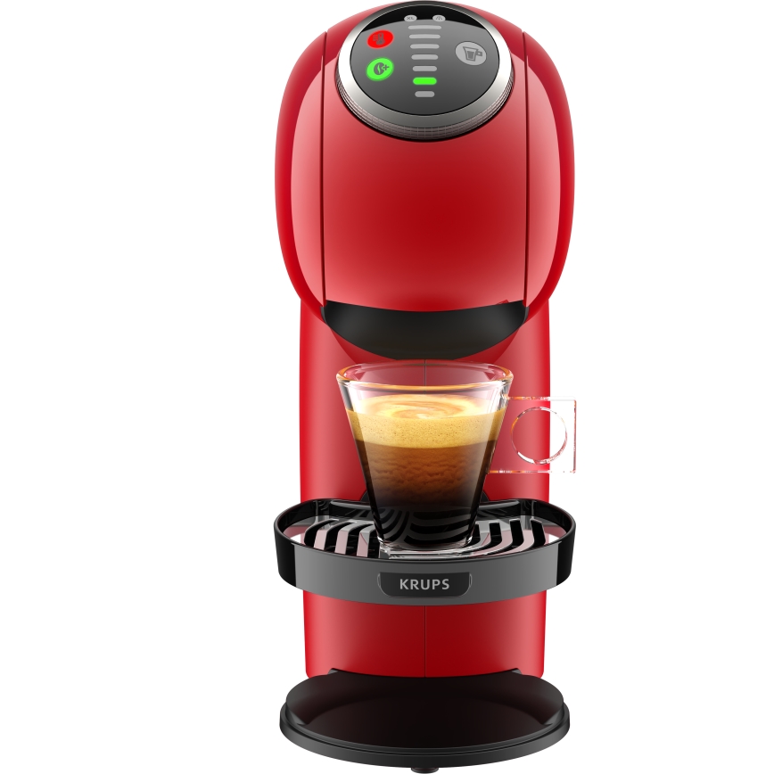 Krups - Máquina de café en cápsulas NESCAFÉ DOLCE GUSTO GENIO S PLUS 1500W rojo