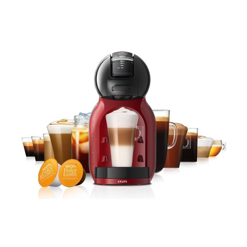 Krups - Máquina de café en cápsulas NESCAFÉ DOLCE GUSTO MINI ME 1500W/230V rojo/negro