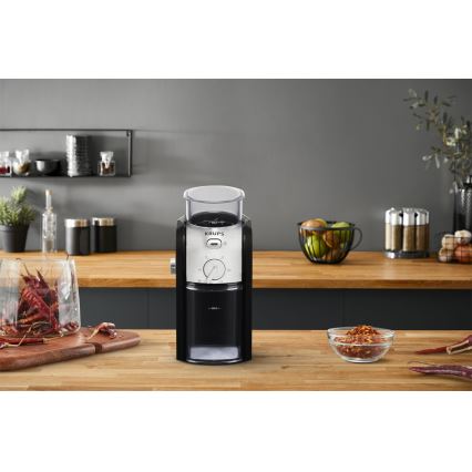 Krups - Molinillo eléctrico de café en grano 110W/230V acero inoxidable/negro