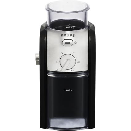 Krups - Molinillo eléctrico de café en grano 110W/230V acero inoxidable/negro
