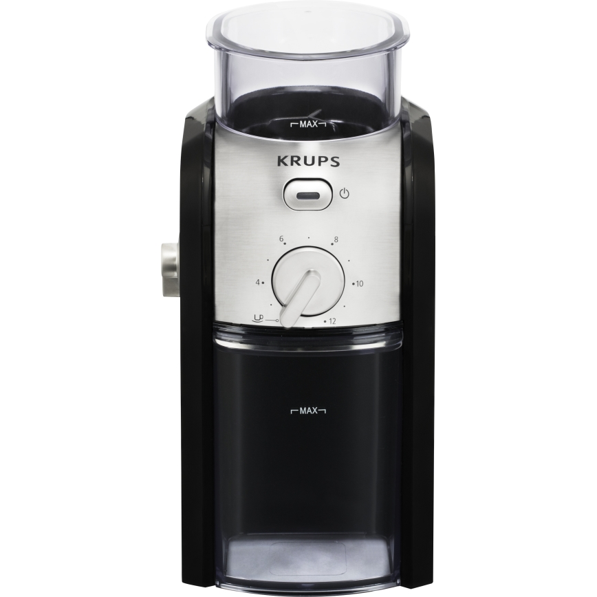 Krups - Molinillo eléctrico de café en grano 110W/230V acero inoxidable/negro