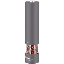 Lamart - Molinillo eléctrico de especias 4xAA gris