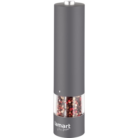 Lamart - Molinillo eléctrico de especias 4xAA gris