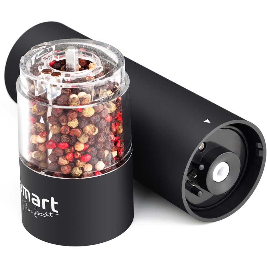 Lamart - Molinillo eléctrico de especias 4xAA negro