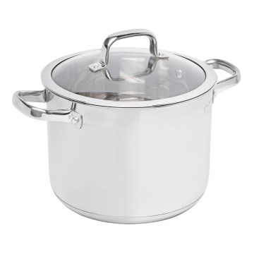 Lamart - Olla con tapa 24 cm acero inoxidable