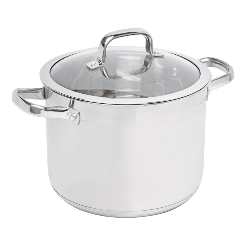 Lamart - Olla con tapa 24 cm acero inoxidable