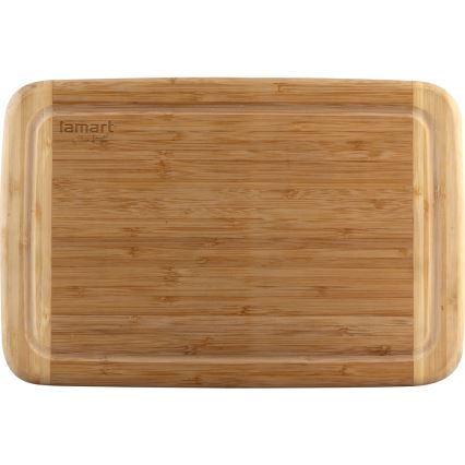 Lamart - Tabla de cortar de cocina 26x16 cm bambú