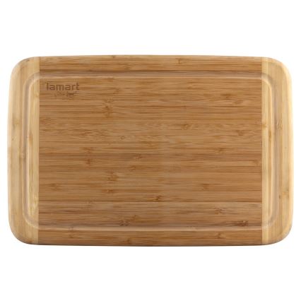 Lamart - Tabla de cortar de cocina 30x20 cm bambú