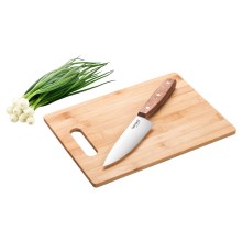 Lamart - Tabla de cortar de cocina 30x22 cm + cuchillo