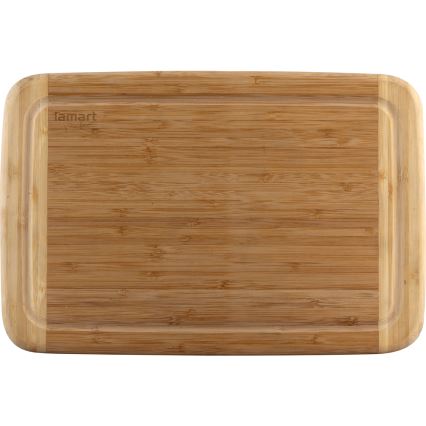 Lamart - Tabla de cortar de cocina 40x26 cm bambú