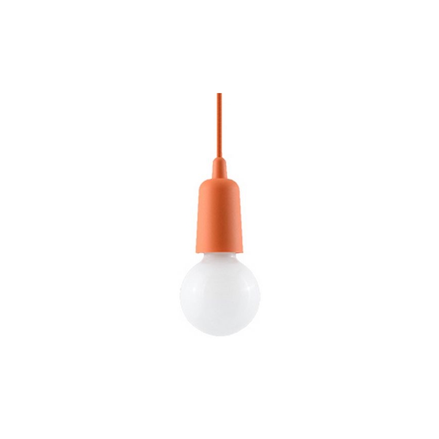 Lámpara Araña DIEGO 1xE27/60W/230V naranja