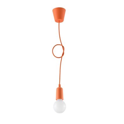 Lámpara Araña DIEGO 1xE27/60W/230V naranja