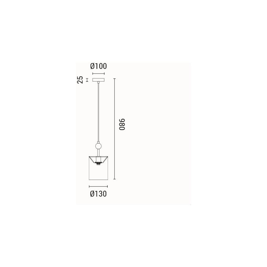 Lámpara colgante 1xE14/15W/230V