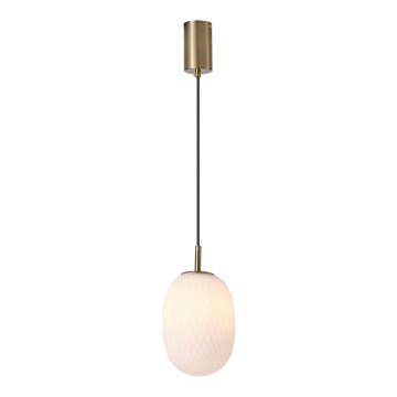 Lámpara colgante 1xE14/25W/230V blanco diá. 15 cm