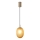 Lámpara colgante 1xE14/25W/230V marrón pr. 15 cm