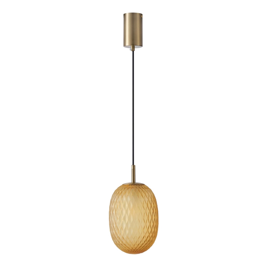 Lámpara colgante 1xE14/25W/230V marrón pr. 15 cm