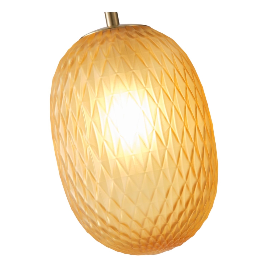 Lámpara colgante 1xE14/25W/230V marrón pr. 15 cm