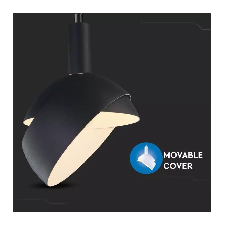 Lámpara colgante 1xE14/60W/230V negro