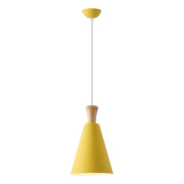 Lámpara colgante 1xE27/15W/230V amarillo diá. 20 cm