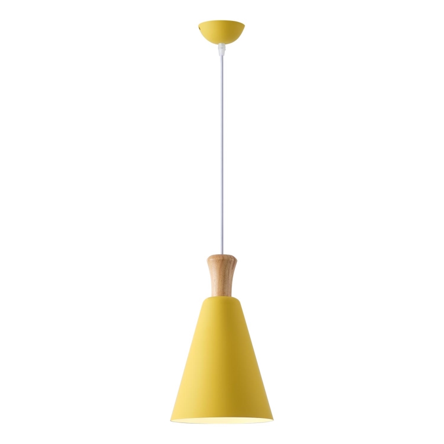 Lámpara colgante 1xE27/15W/230V amarillo diá. 20 cm