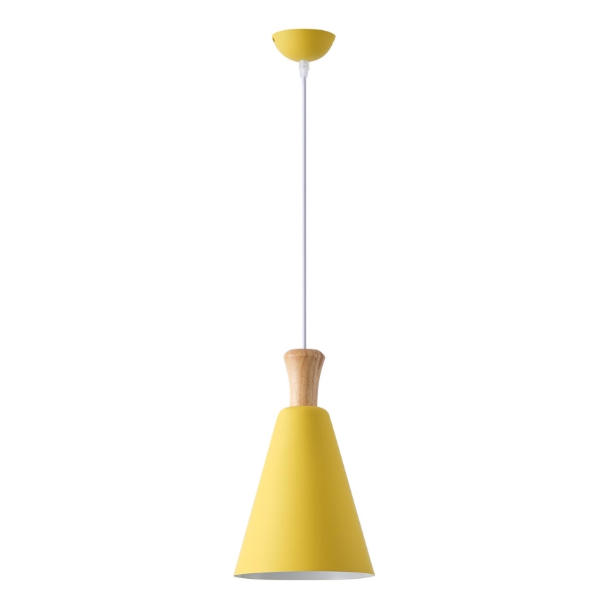 Lámpara colgante 1xE27/15W/230V amarillo diá. 20 cm