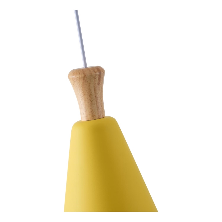 Lámpara colgante 1xE27/15W/230V amarillo diá. 20 cm