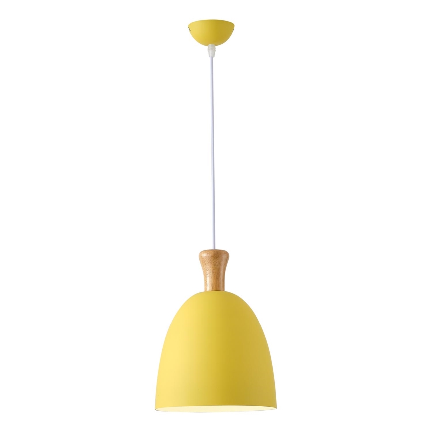 Lámpara colgante 1xE27/15W/230V amarillo diá. 23 cm